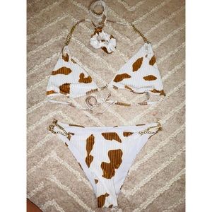 Cow print bikini